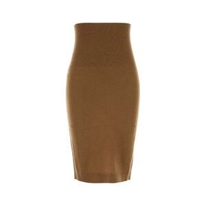 Stella Mccartney Women Camel Wool Skirt